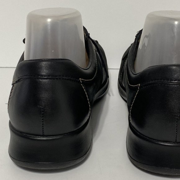Finn Comfort Men's Black Leather Lace Up Loafer Shoes Exposed Stitching US 7.5 - Picture 6 of 14